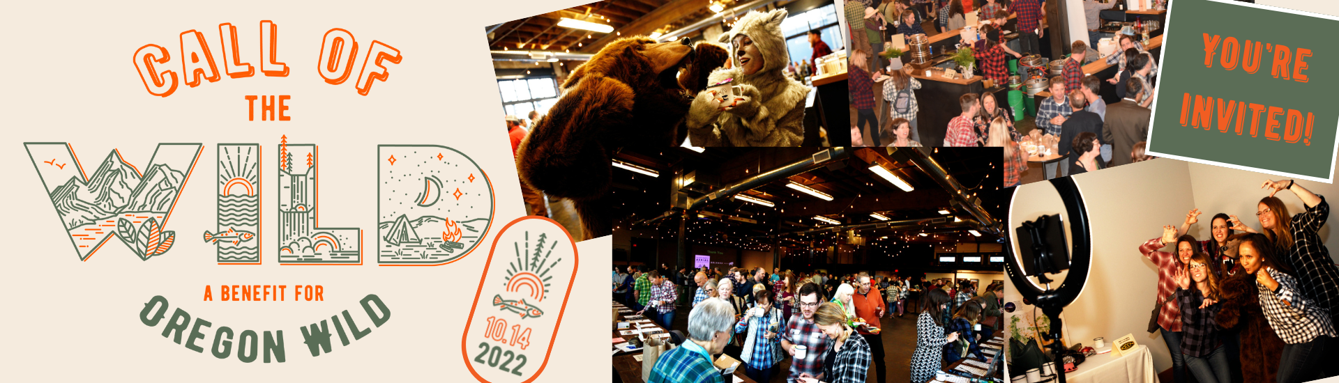You're invited to Call of the Wild, an annual benefit for Oregon Wild. Friday, October 14th, 5:30pm, The Redd in Portland